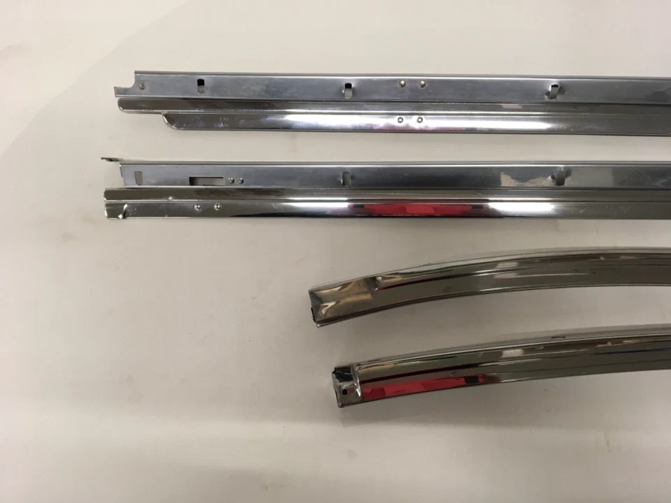 58 Cadillac Seville Deville Eldorado Biarritz techo resistente a la intemperie moldura de acero inoxidable  Foto 2 de 4