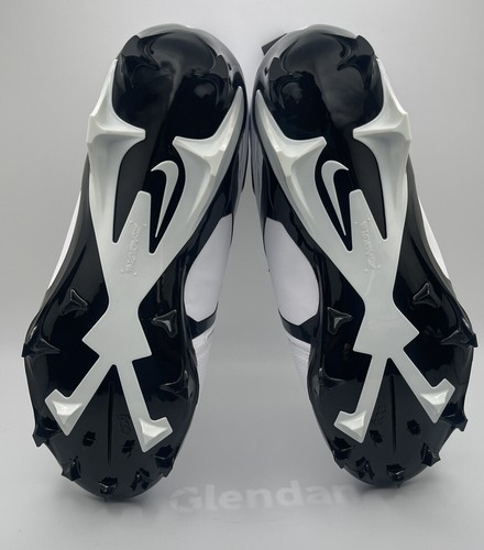 Botín de fútbol americano Nike Alpha Menace Pro 3 blanco negro talla 9,5 para hombre CT6649-100 - Imagen 4 de 4