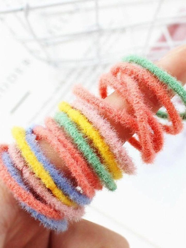 PEPPI 50 NEW SUPER STRONG MINI SMALL HAIR ELASTICS BOBBLES BANDS KIDS HAIR TIE