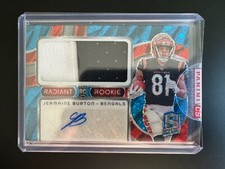 2024 Panini Spectra JERMAINE BURTON Radiant Rookie Patch Signatures Auto /50