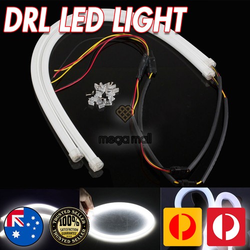 2 Slim Sequential LED DRL Strip for Car Headlight 6000k - Picture 2 of 11