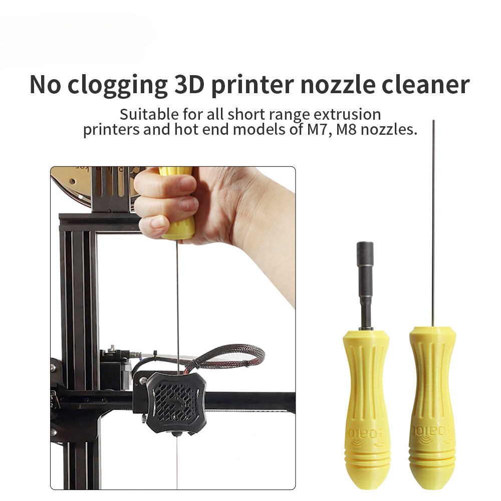 No Clogging 3D Printing Cleaning Tool Unclogging Tube Extruders Use Nozzles Tool