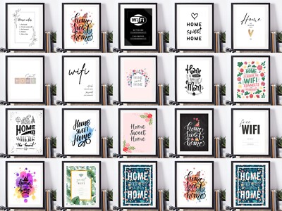 Wohndeko Wanddrucke Poster ungerahmt Zitate positive Kunst Leben Druck