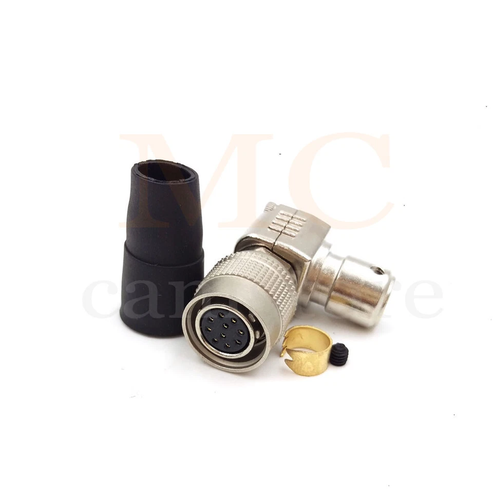 Elbow Electrical 10 Pin Circular Connector HR10A-10P-10S(73)Hirose 10 Pin Female - Image 4 of 4