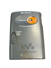 Sony Walkman SRF-56 FM Stereo Portable Radio w/Belt Clip Works