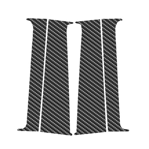 Window Pillar Posts Sticker Door Decal Carbon Fiber Look For VW T5/T6 2008-2021 - Picture 13 of 13