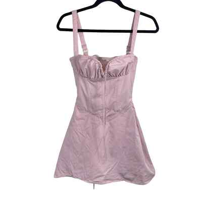 House of CB London Carlotta Corset Mini Dress Baby Pink Size XS