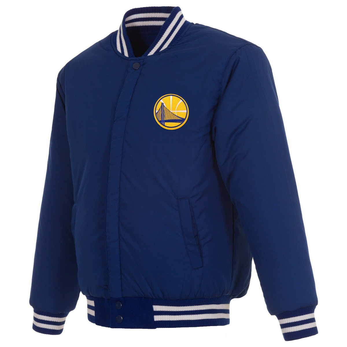 NBA Golden State Warriors JH Design Wool Reversible Jacket NBA Golden State Warriors JH Design Wool Reversible Jacket