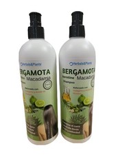 2 Shampoo Bergamota Macadamia Reforzado Colageno Aceite Romero Hecho en Mexico