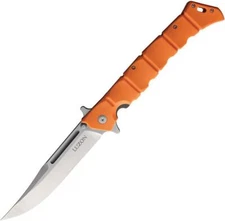 Cold Steel Large Luzon Folding Knife 6" Stainless Steel Blade Orange GFN Handle