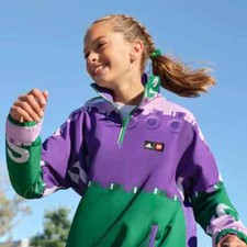 NWT$90 ADIDAS X CLASSIC LEGO HALF-ZIP WINDBREAKER youth size XL