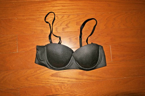 34B ❤️ AERIE ❤️ INCREDIBLE BRA TOP VS SOFT DEMI STRAPLESS MULTIWAY BLACK NEW