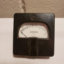 Weston Ampere Meter Bakelite Panel RCA