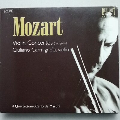 Mozart: Violin Concertos (complete) / Carmignola / Brilliant Classics 2 CD 92884