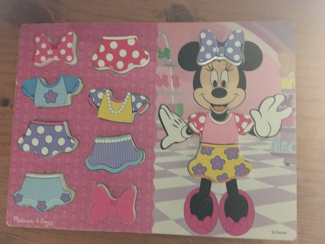 Melissa And Doug Wooden Puzzle Minnie Mouse Dress-up | eBay
