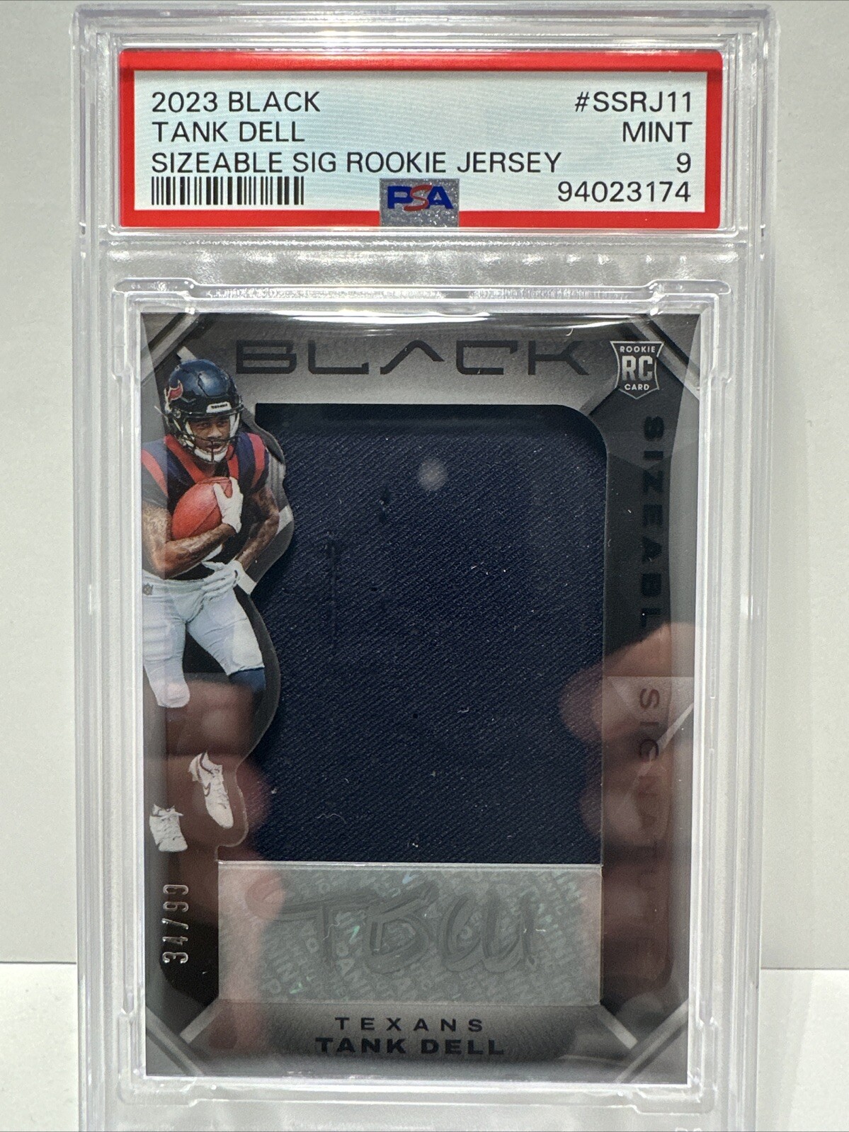Tank Dell Panini Black Sizeable Signatures Rookie Jersey #SSRJ11 Base