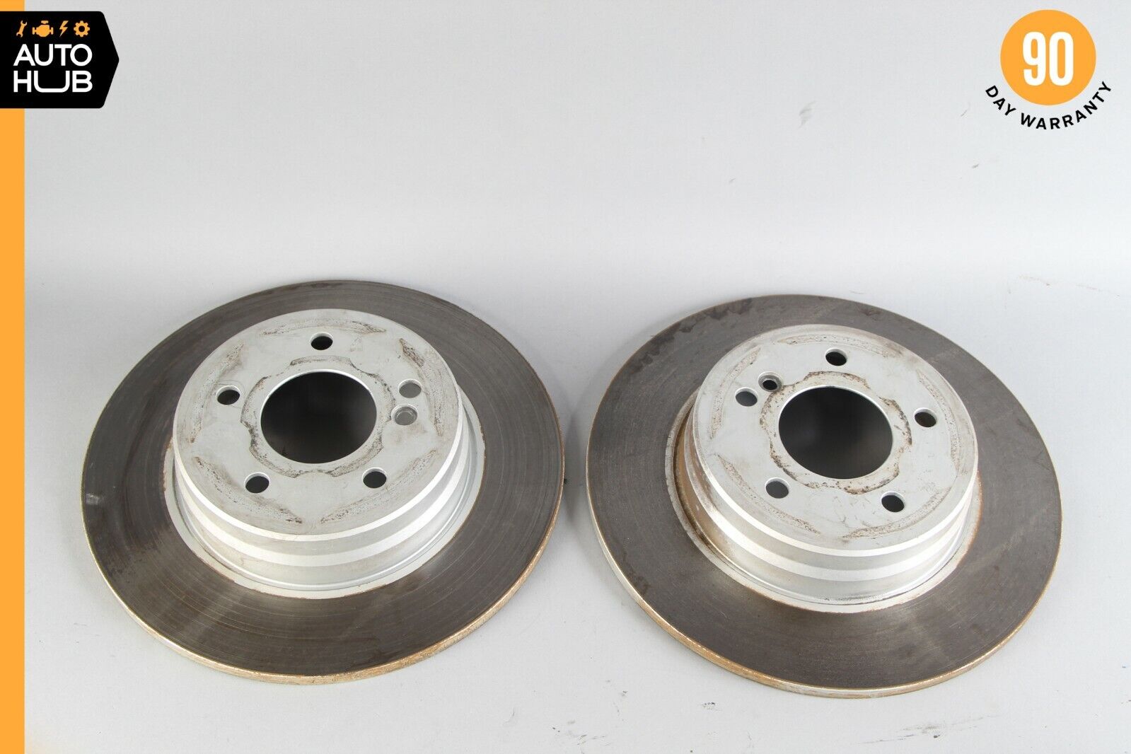 96-03 Mercedes W210 E430 E320 Rear Brake Rotors Disc Left & Right Set Textar