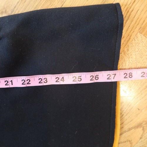 Little Creative Factory girls jacket scuba black yellow long hood 10 snap dsgnr - Picture 9 of 11