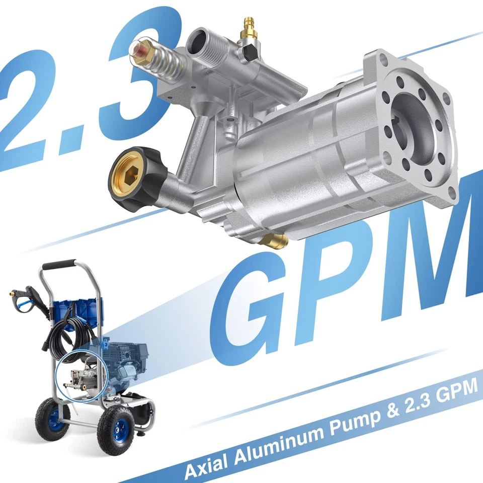 Lavadora a presión de gas Lavadora a gas 3500 PSI 2,3 GPM 209cc 4 boquillas ¡caliente! Foto 4 de 4