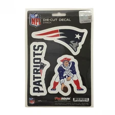 Team ProMark NFL New England Patriots Die-Cut Decal Sticker 3-Pack Made in U.S.A