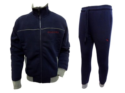 pigiama lungo tuta uomo full zip felpata DIADORA nuova collezione art.  60947 | eBay