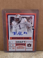 2017 Panini Contenders Draft Picks Montravius Adams Rookie Autograph