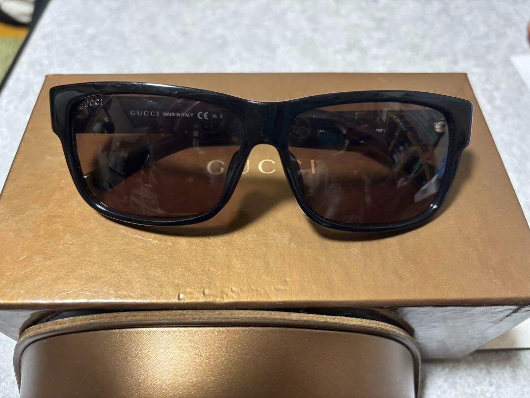 GUCCI サングラス 黒　GG 1007/F/S 8073H GUCCI GG 1007 F S 8073H Sunglasses Black x Brown Men | eBay
