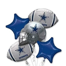 Dallas Cowboys NFL Anagram Balloon Bouquet Birthday Party Decorations Football
