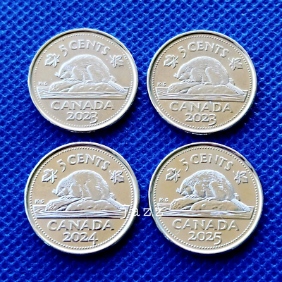 2023 & 2023 2024 2025 Canada Nickel Five Cent Coin King Charles