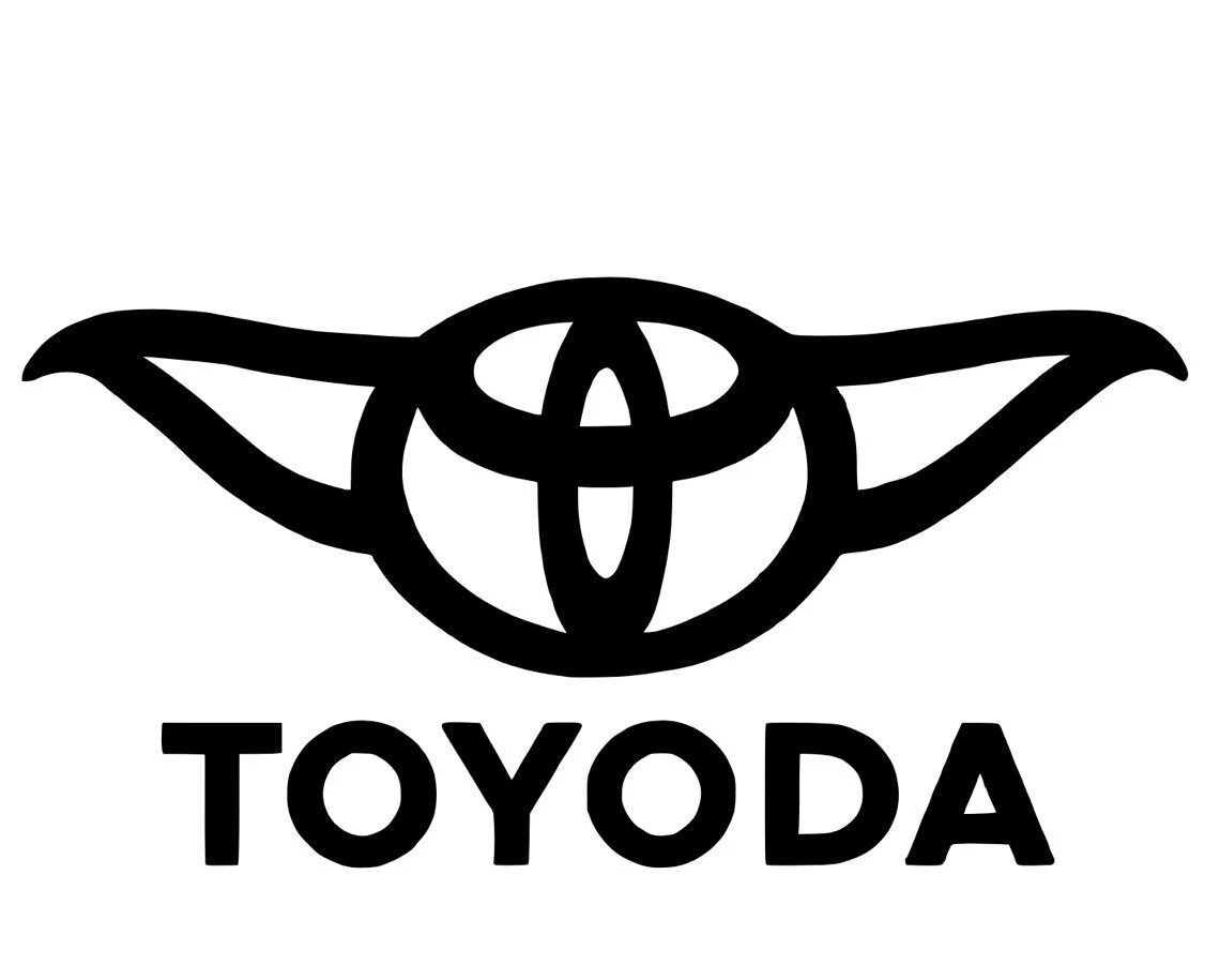 ToYoda Funny Badge Vinyl Decal Sticker Cars ATVs SUV Truck