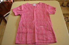 Women's Landau Short Sleeve Scrub Top Size Small S 