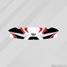 CL KART (Charles Leclerc) STYLE KG MK20 NOSECONE STICKER KIT - KARTING