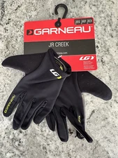 Garneau JR CREEK Gloves, Youth Small, Black