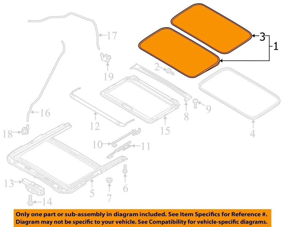 (LOCAL PICKUP ONLY) Roof Glass Only Fits 10-18 MAZDA 3 2978191 - Изображение 3 из 4