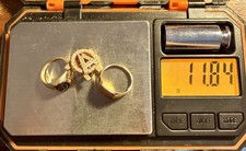 10K GOLD RINGS FOR SCRAP, stones are gone, just CLEAN 10k, 13.4 grams all Total.