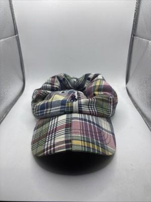 Vintage 2000s BNWT Polo Ralph Lauren Madras Patchwork Baseball Adjustable Hat