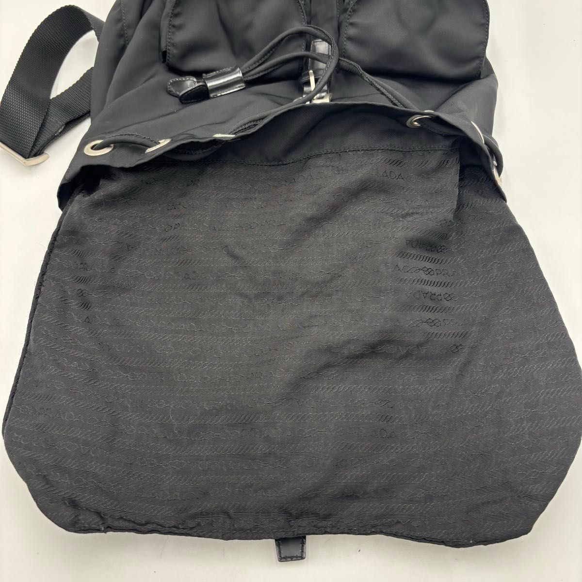 PRADA Nylon Mini Rucksack Backpack Triangle Logo … - image 12