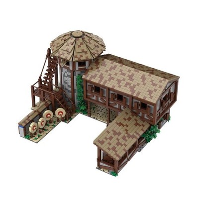 Medieval Village Archery Range 4710 Parts MOC-200427 Building Blocks Set
