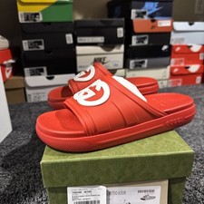 Brand New Gucci Slide Interlocking G Maple Re...