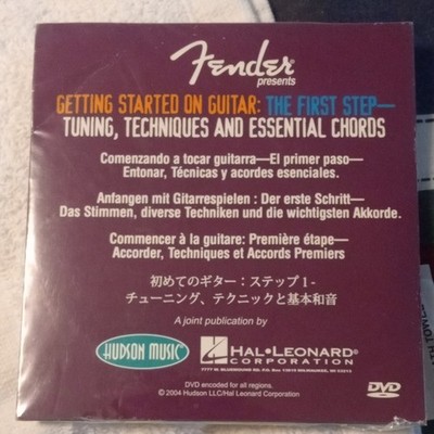 Fender Getting Started on Guitar Beginner DVD Hudson Music Hal Leonard