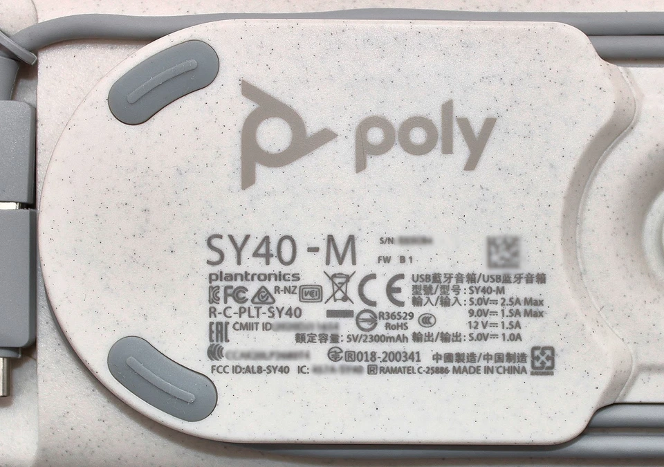 NEW Poly Sync 40 Bluetooth/USB Speakerphone Plantronics Polycom, SY40 -M - Image 4 of 4