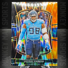2025 Select - Jeffery Simmons - #125 B/O SHOCK PRIZM TITANS MINT