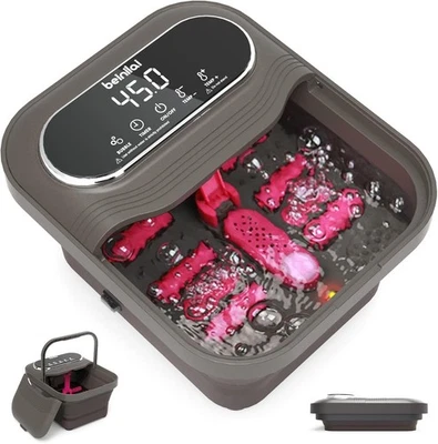 Beinilai Collapsible Foot Spa and Massager with Heater and Temperature (GR)