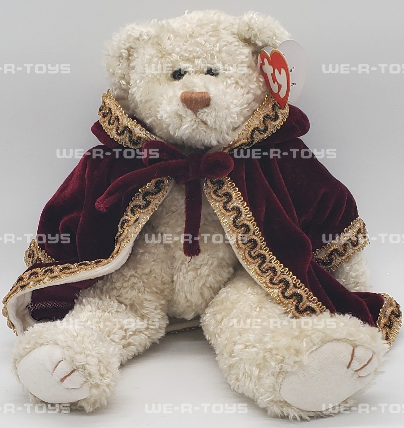 Ty Attic Treasures Gem the Bear with Red Gown Jointed and Poseable Plush