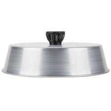 New Winco ADBC 9 Inch Round Aluminum Grill Basting Cover Hamburger Melt Cheese
