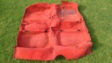 Renault 5 GT Turbo Phase 2 Used Red Interior Floor Carpet UK RHD (damaged)