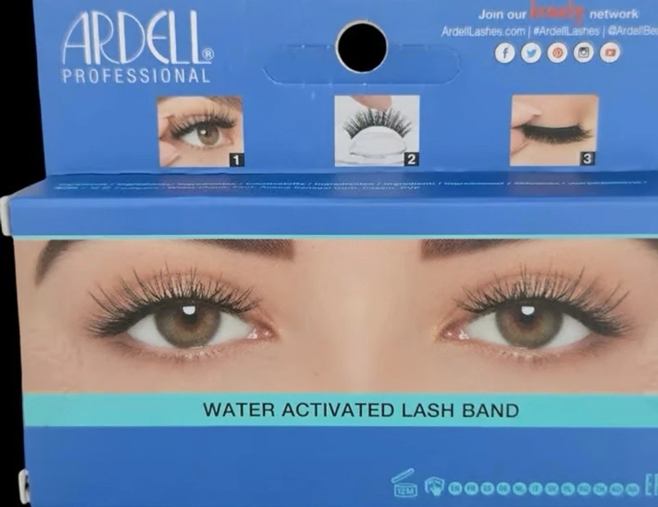 *BUNDLE ** 180 ARDELL PROFESSIONAL Aqua Lashes #344 No Glue Needed - Image 3 of 4