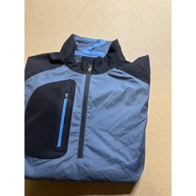 Zero Restriction Tour Series Pullover Jacket Mens XL Golf Windbreaker Blue