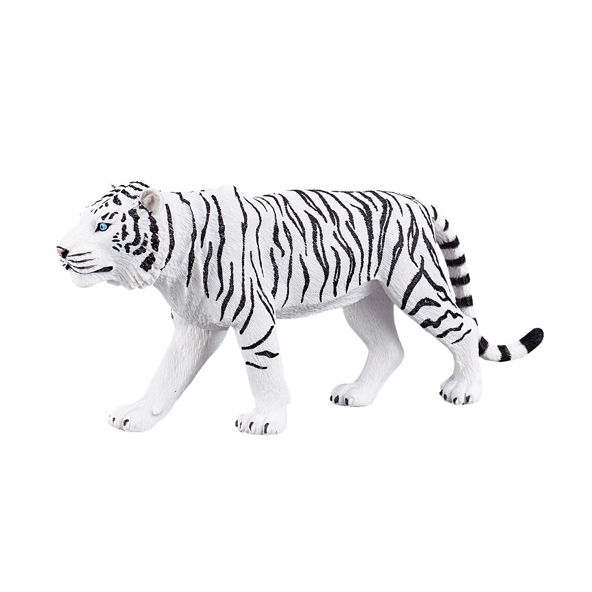 WHITE TIGER Wild zoo animals play model figure toys plastic forest jungle
