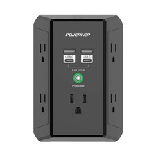 Multi Outlet Extender Surge Protector - Multi Plug Wall Outlet with 5 AC Outl...